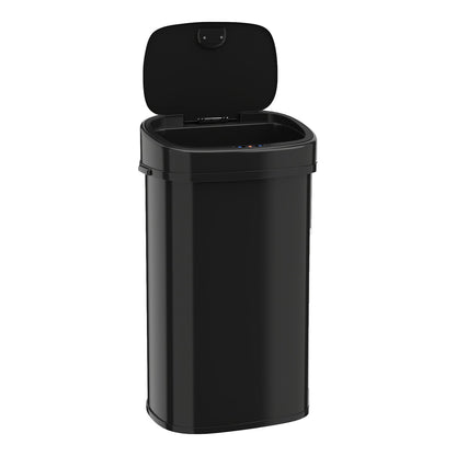 58L Trash Can with Dual-Zone Design Automatic Touchless Waste Bin-Black