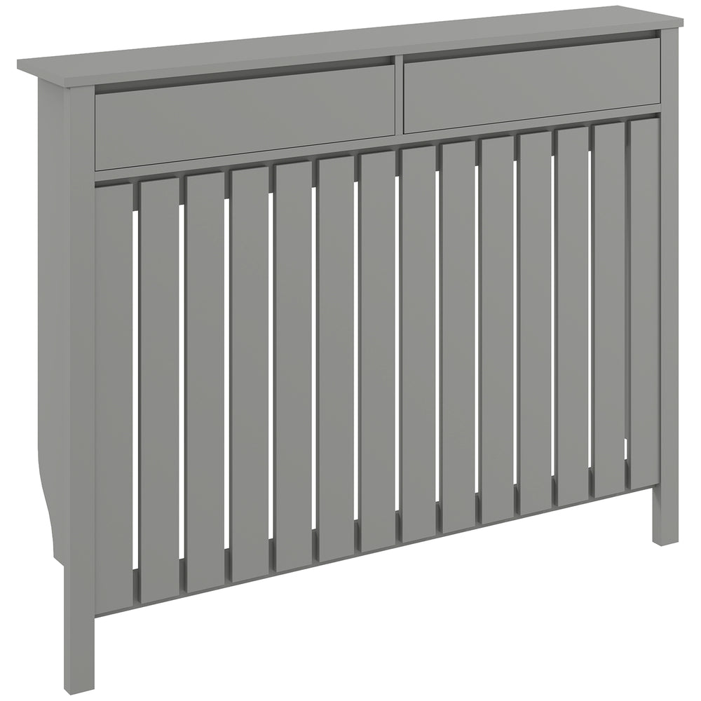 HOMCOM 93 x 119cm Modern Radiator Cover - Grey