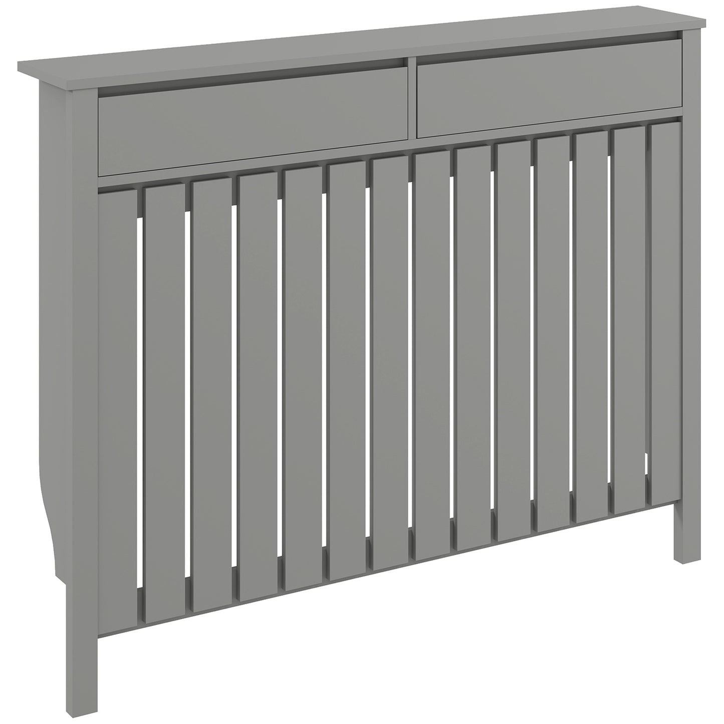 HOMCOM 93 x 119cm Modern Radiator Cover - Grey