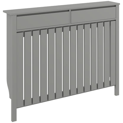 HOMCOM 93 x 119cm Modern Radiator Cover - Grey