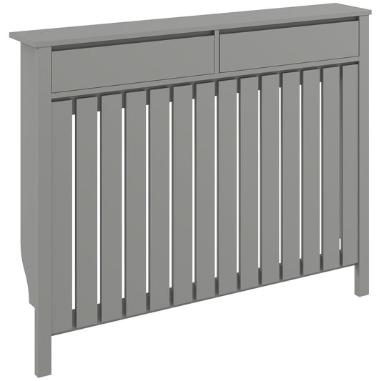 HOMCOM 93 x 119cm Modern Radiator Cover - Grey