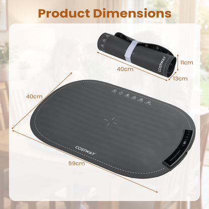 59 x 40 cm Food Warming Mat with Rapid Heating and Carrying Bag Included-Grey