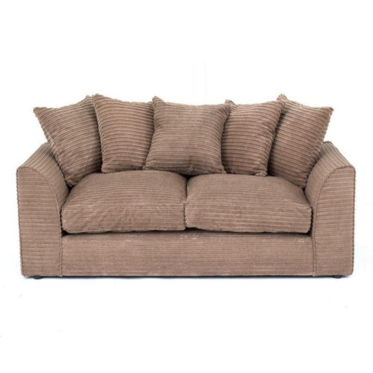 Porto Jumbo Cord Corner Sofa - Black