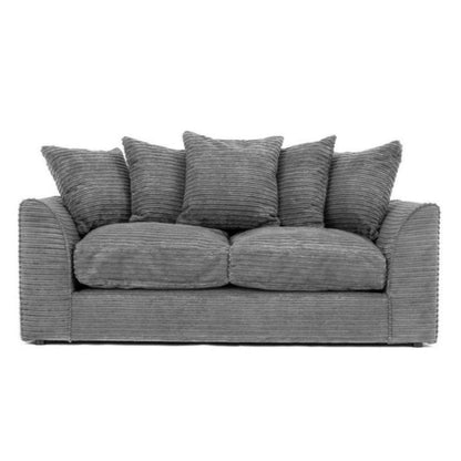 Porto Jumbo Cord Corner Sofa - Black