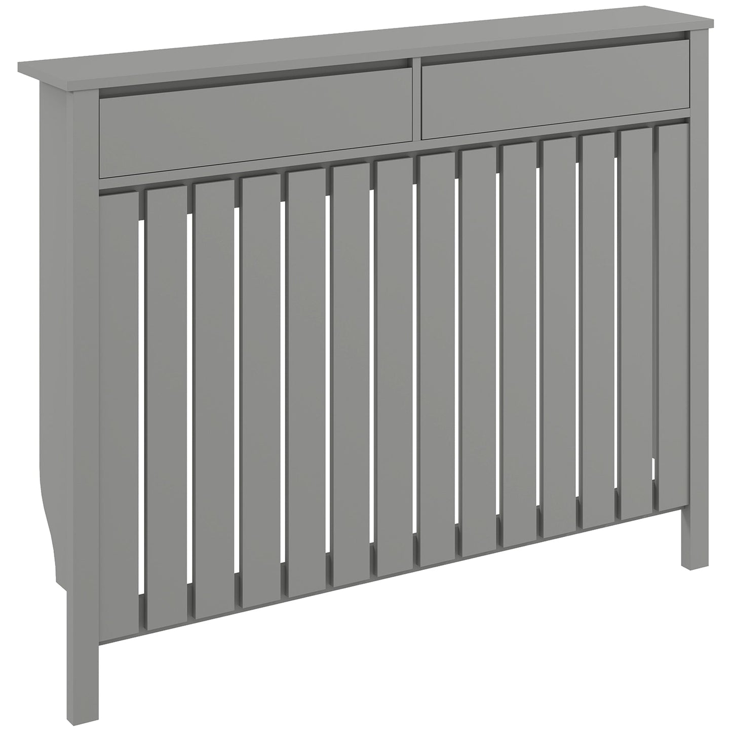 HOMCOM 93 x 119cm Modern Radiator Cover - Grey
