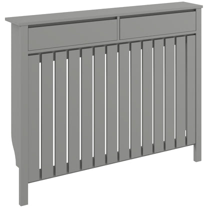 HOMCOM 93 x 119cm Modern Radiator Cover - Grey