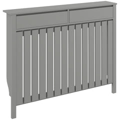 HOMCOM 93 x 119cm Modern Radiator Cover - Grey