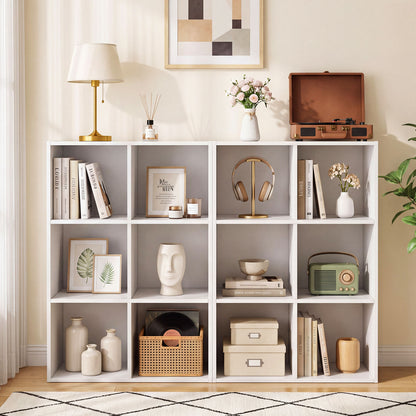 6-Cube Book Shelf Wooden Bookshelf Modern Bookcase Storage Organizer
