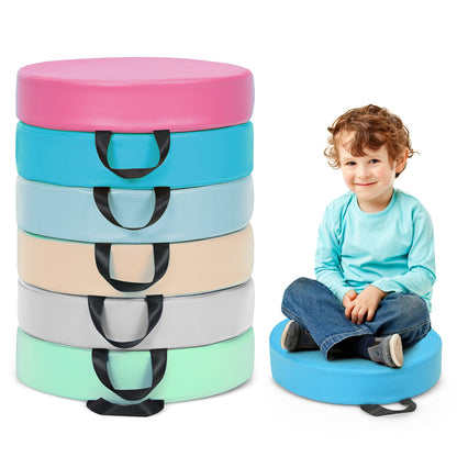 6 PCS Classroom Floor Cushions with Handles-Macaron
