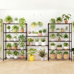 4/5/6-Tier Wire Shelving Unit Adjustable Metal Storage Shelves with V-shaped Shelving Rack-6-Tier