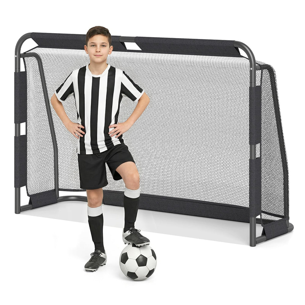 6 x 4 ft Soccer Goal Set for Backyard with Net and Anchoring System