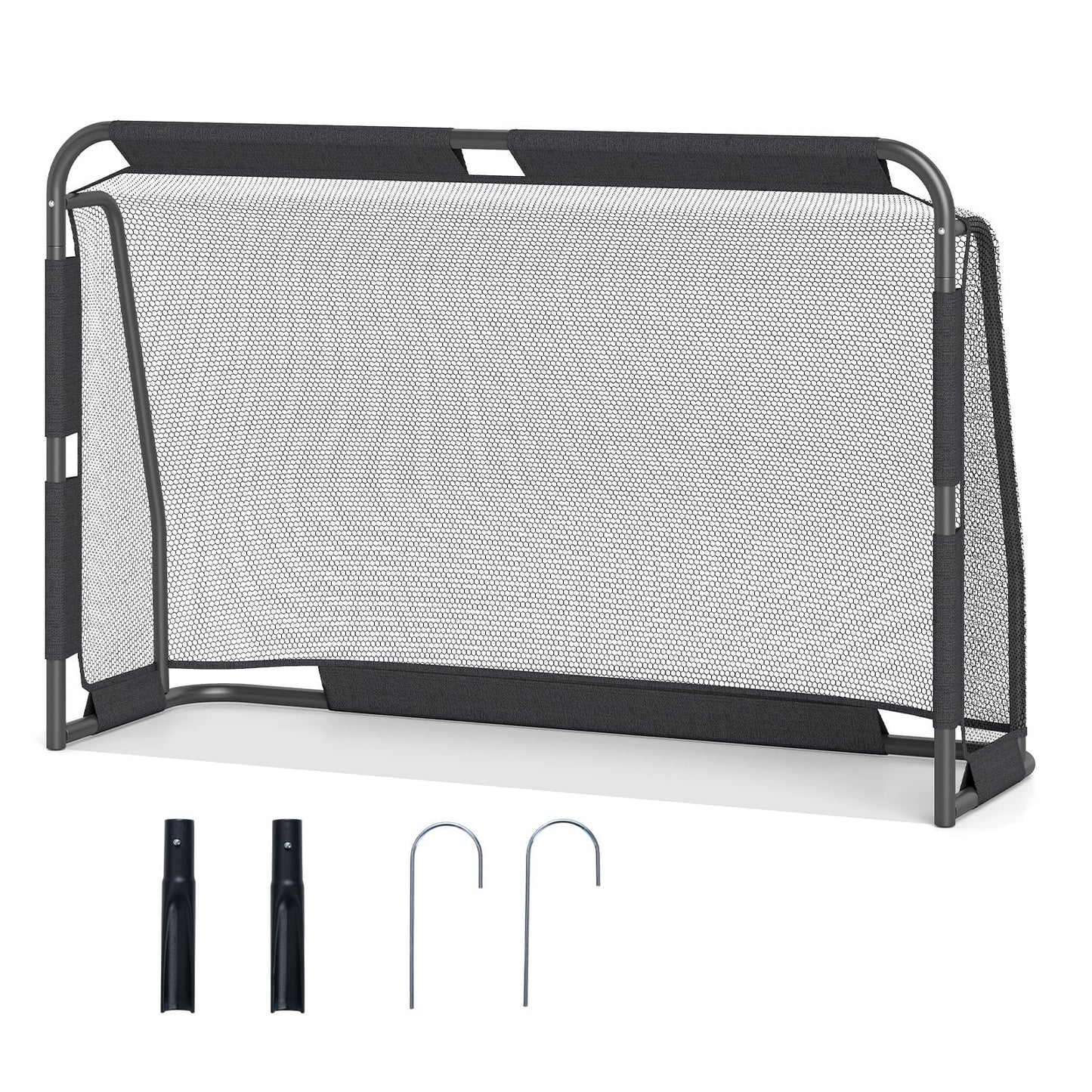 6 x 4 ft Soccer Goal Set for Backyard with Net and Anchoring System