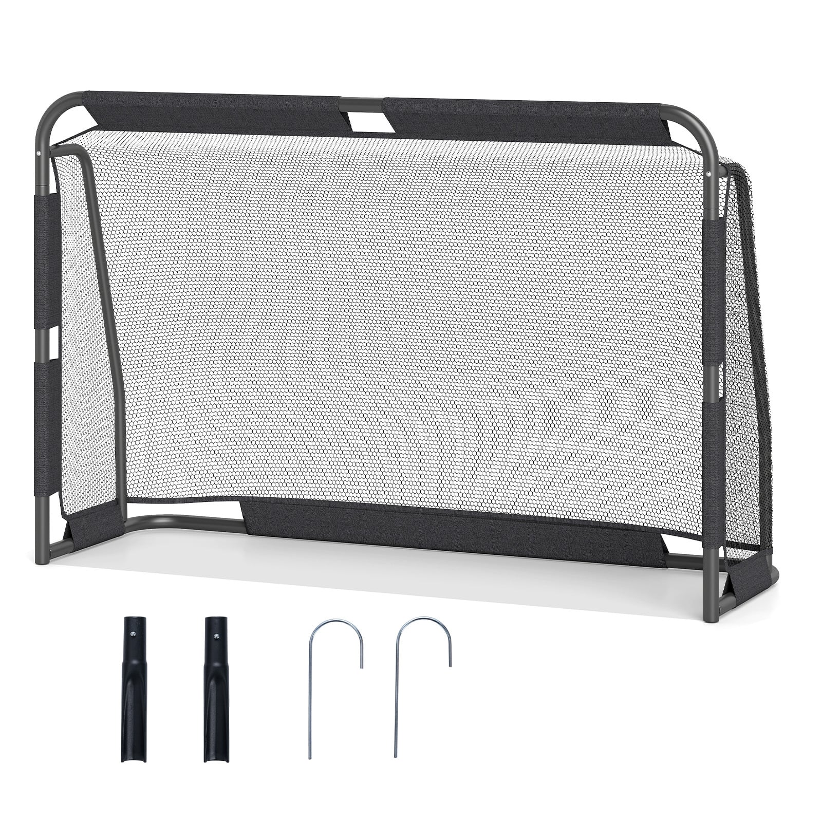 6 x 4 ft Soccer Goal Set for Backyard with Net and Anchoring System