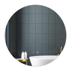 60 Round LED Lighted Mirror Wall Mounted Bathroom Mirror