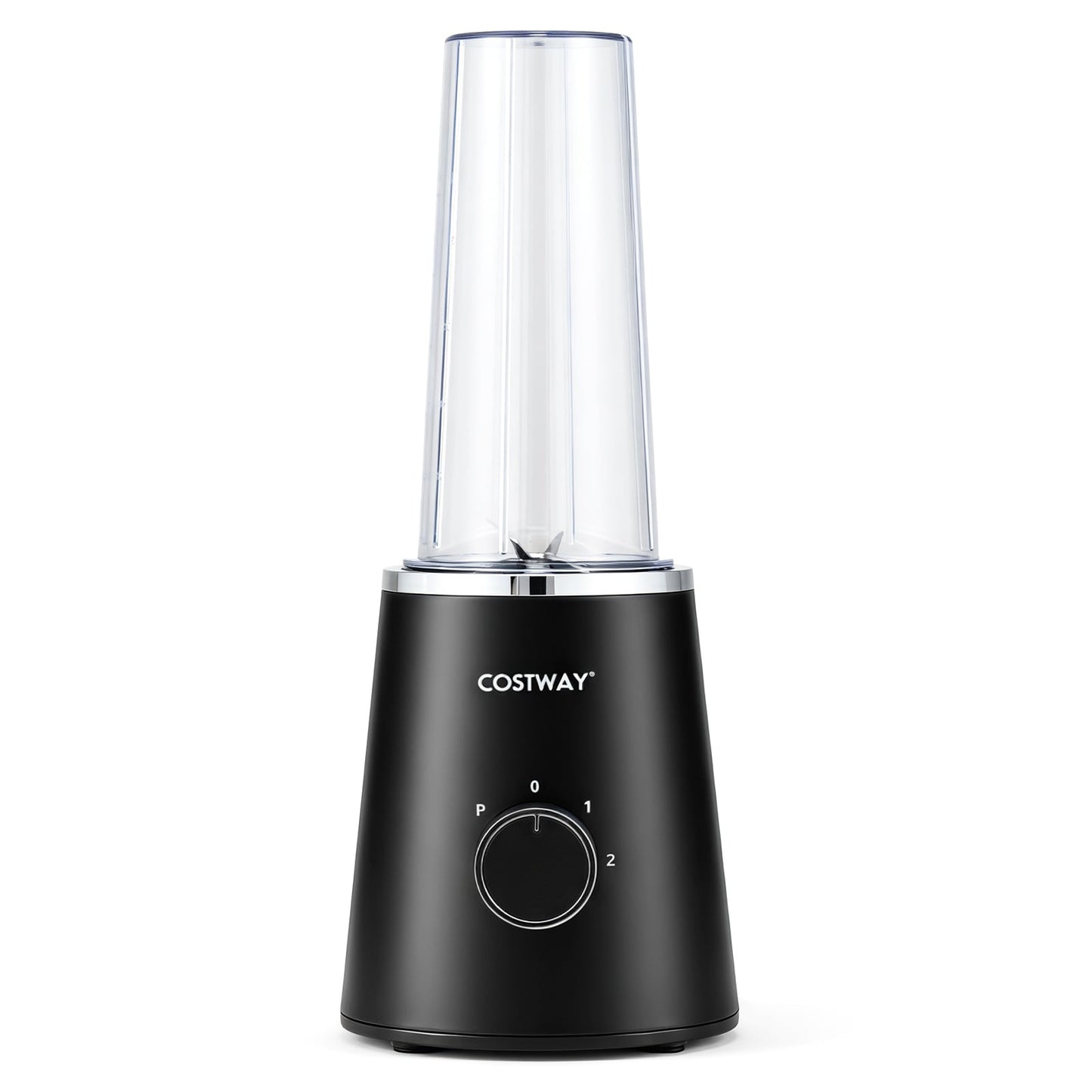 600 ml Mini Personal Blender with 4 Stainless Blades & 3 Speeds for Smoothies Shakes-Black