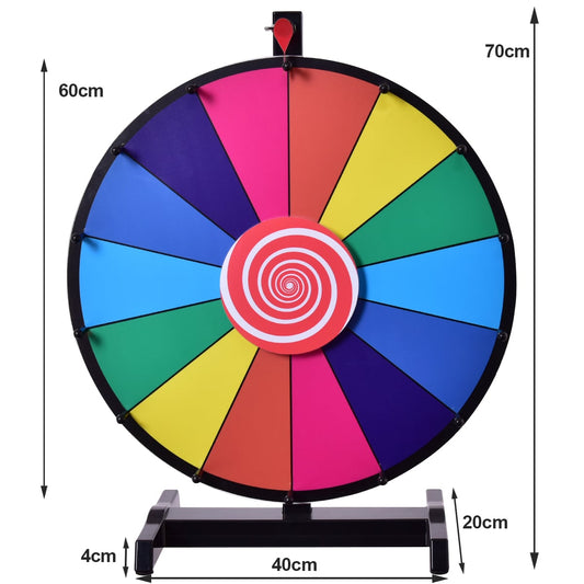 60 cm Tabletop Spinning Prize Wheel