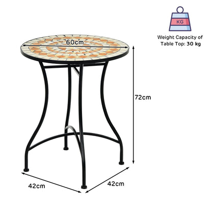 60cm Mosaic Round Coffee Table