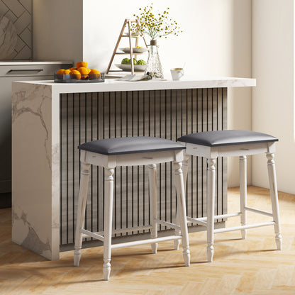 61/74 cm Upholstered Bar Stool Set of 4-61 cm