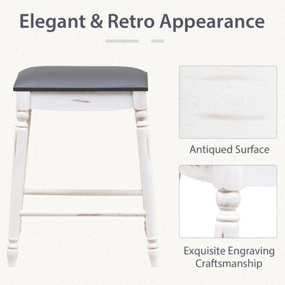 61/74 cm Upholstered Bar Stool Set of 4-61 cm