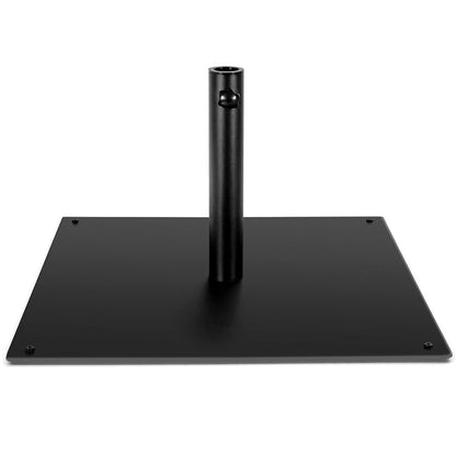63 CM Patio Umbrella Base with 4 Adjustable Footpads for Patio Poolside-Black