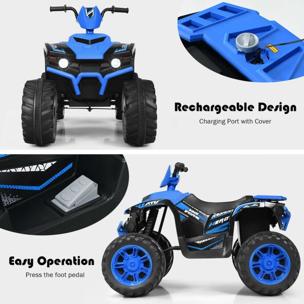 12v Electric Kids Ride On ATV / Quad Bike-Blue
