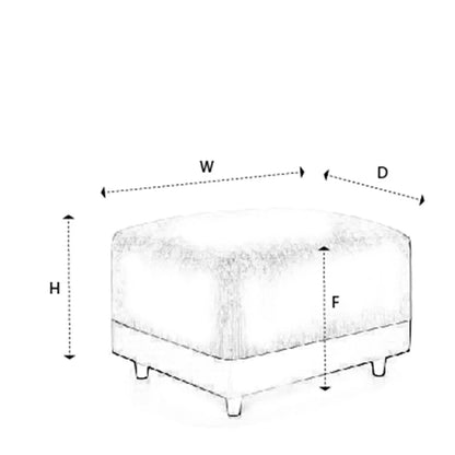 Jill Jumbo Footstool - Brown