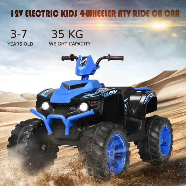 12v Electric Kids Ride On ATV / Quad Bike-Blue