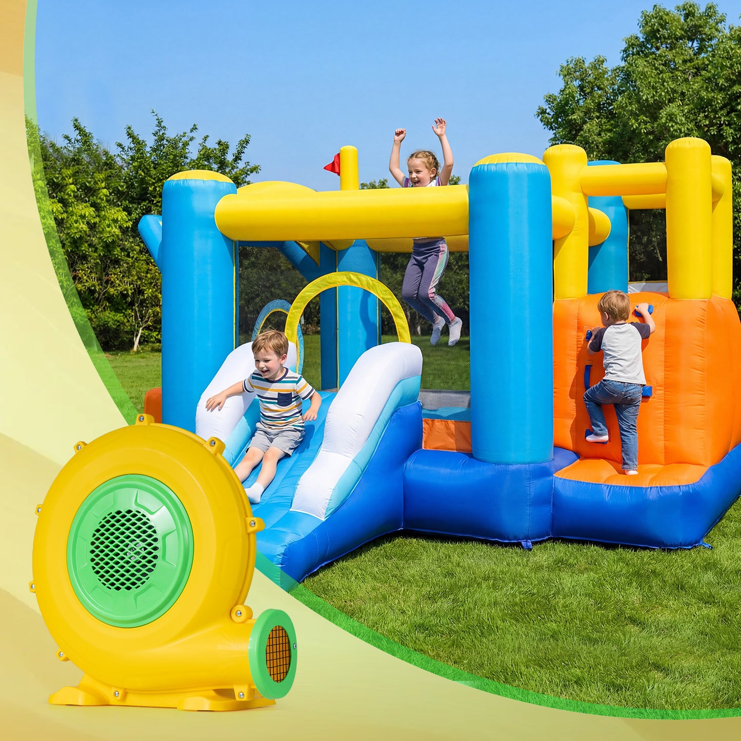 680W Bounce House Air Blower with Handle