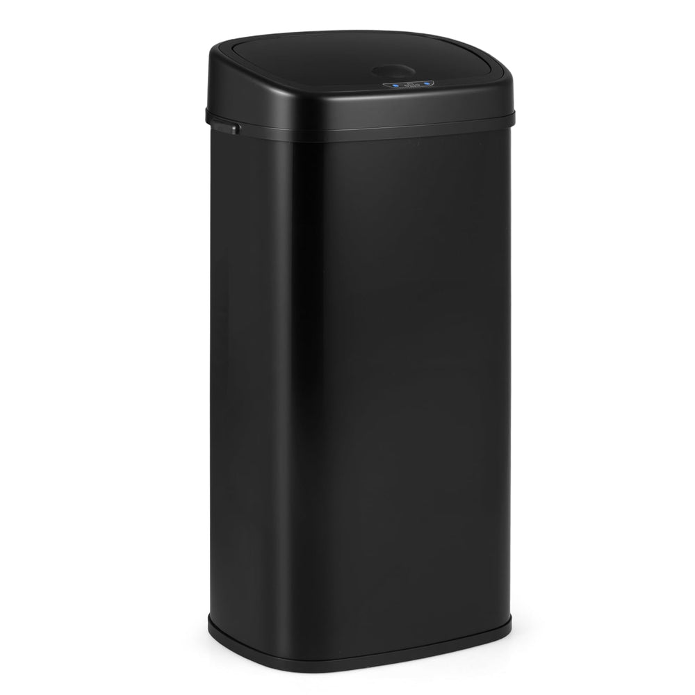 68L Trash Can with Dual-Zone Design Automatic Touchless Garbage Can-Black