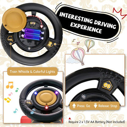6V Battery Powered Electric Ride On Car for Boys Girls Ages 3+ Years-Black