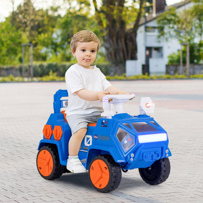 6V Kids Ride-on Car with Music with Radar and  Alarm Button-Navy