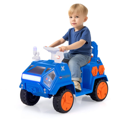 6V Kids Ride-on Car with Music with Radar and  Alarm Button-Navy