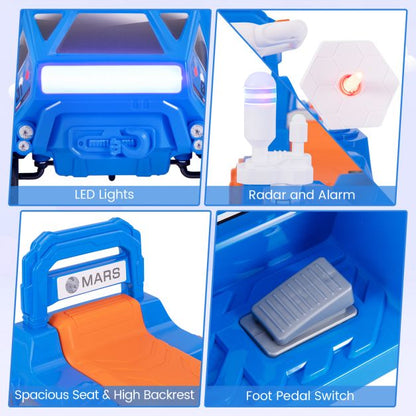 6V Kids Ride on Car Electric 4-Wheeler for Kids with Music-Navy