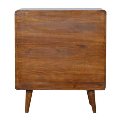 Nordic Style Legs Curved Chestnut Chest