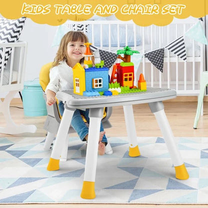 6-in-1 Baby High Chair with 5-Point Harness and Removable Tray-Yellow