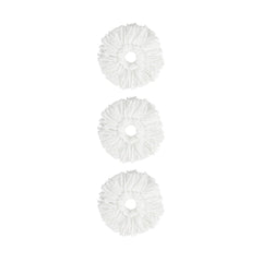 6 Packs Reusable Round/Rectangular Mop Pads Compatible with Sweeper Mops (Not Included)-Size 1