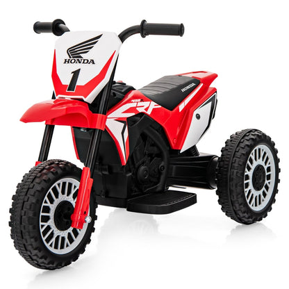 Honda Licensed Kids Ride On Motorbike with Horn Anti-slip Handlebars-Red