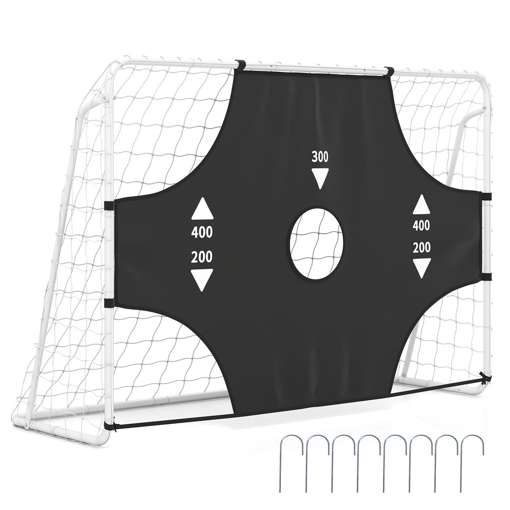 7 x 5 ft Soccer Goal Set for Backyard with Removable Target Cloth