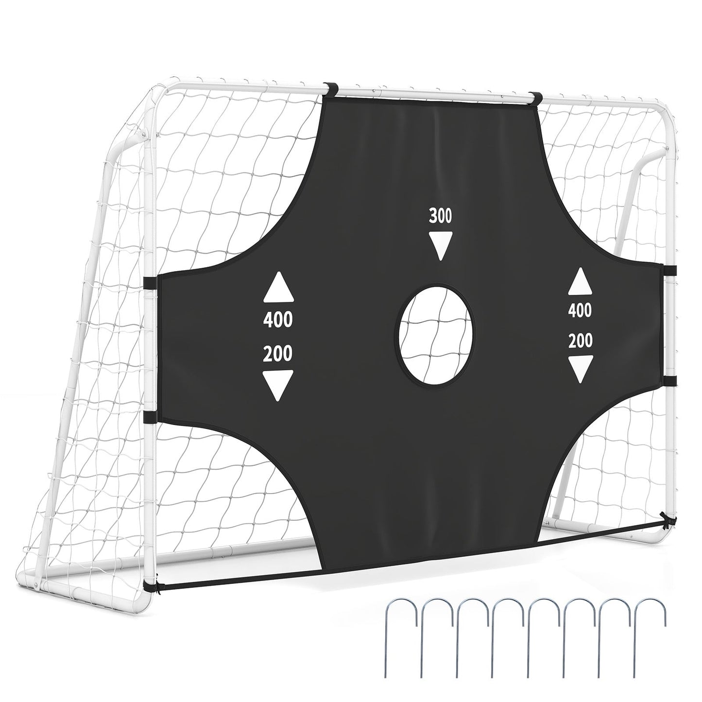 7 x 5 ft Soccer Goal Set for Backyard with Removable Target Cloth