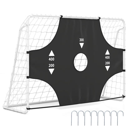 7 x 5 ft Soccer Goal Set for Backyard with Removable Target Cloth