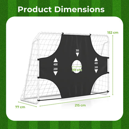 7 x 5 ft Soccer Goal Set for Backyard with Removable Target Cloth