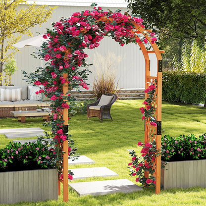 Wooden rose arch for climbing plants garden arch archway trellis climbing aid trellis