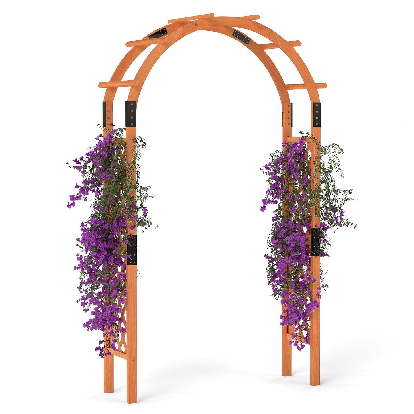 Wooden rose arch for climbing plants garden arch archway trellis climbing aid trellis