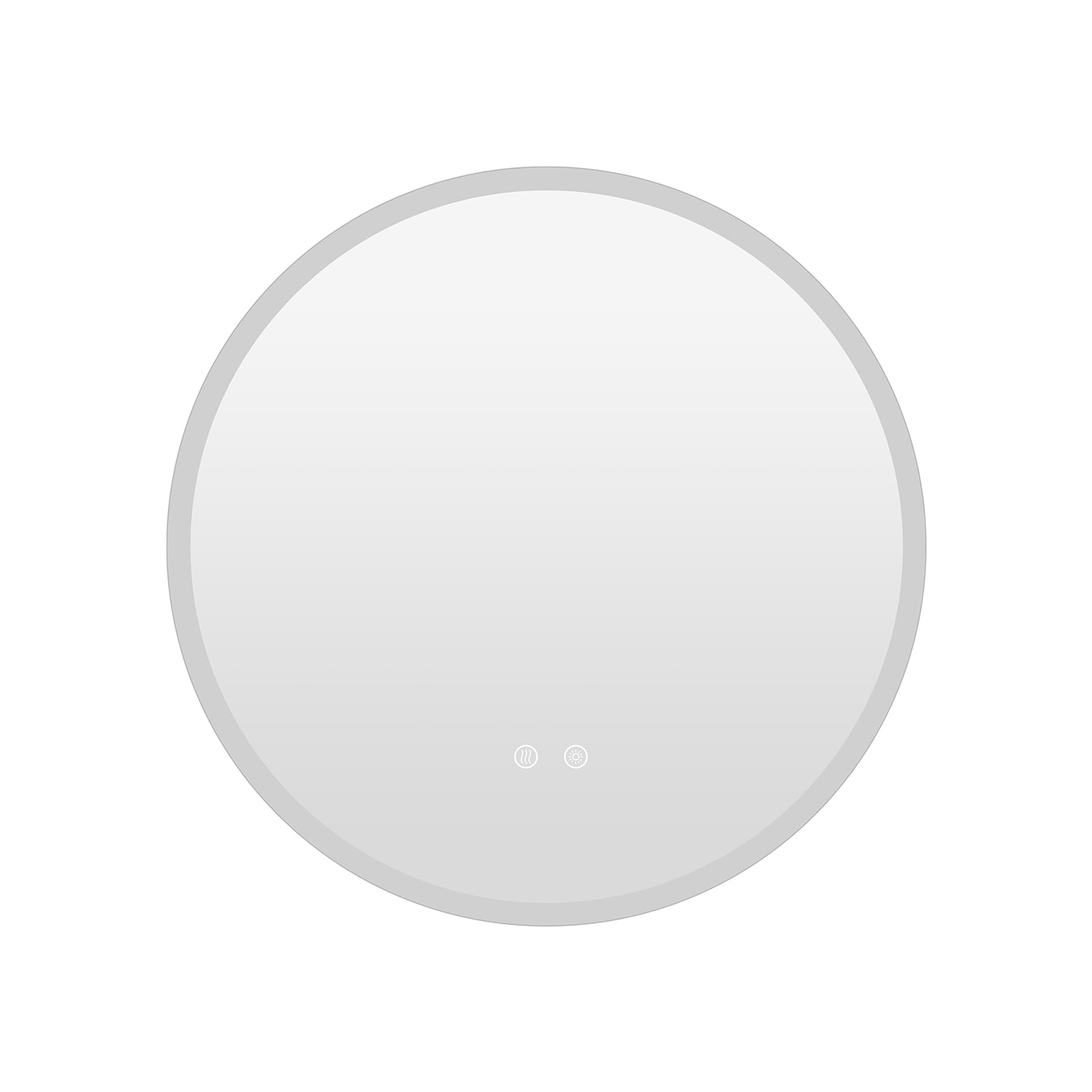 70 CM Round LED Bathroom Mirror Wall-mounted Backlit Vanity Makeup Mirror with 3 Light Colors