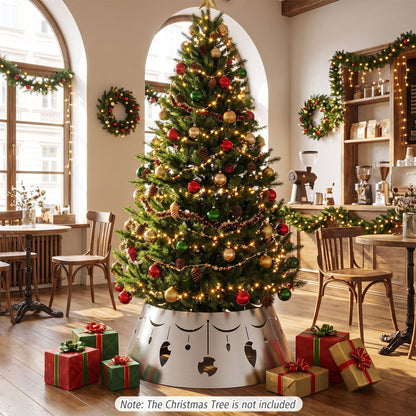 70 cm Metal Christmas Tree Collar Basket Fits up to 230 cm Christmas Tree with Easy Setup