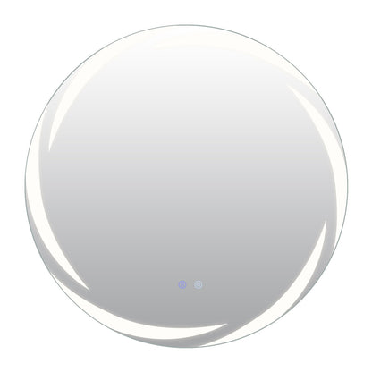 70 cm Round LED Bathroom Mirror with Memory Function