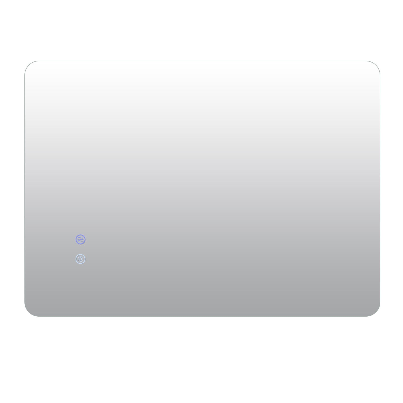 70 cm x 50 cm Rectangle LED Lighted Mirror Wall Mounted Mirror