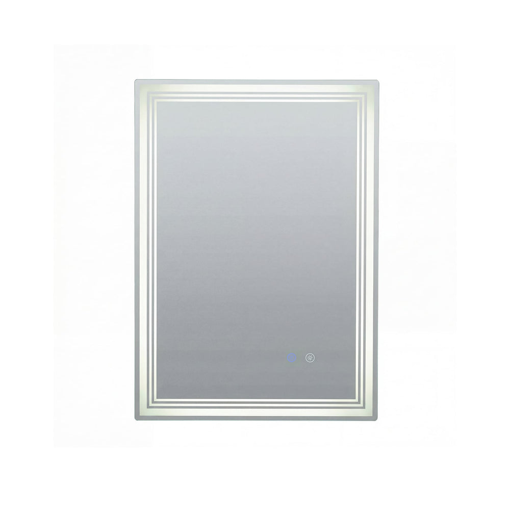 70 x 50 CM LED Rectangular Wall Bathroom Mirror with Anti-fog