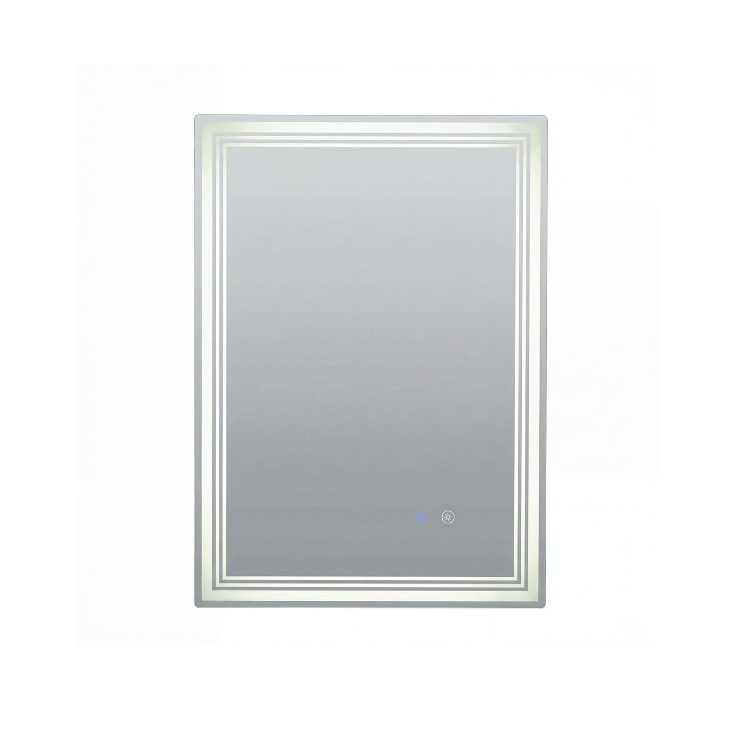 70 x 50 CM LED Rectangular Wall Bathroom Mirror with Anti-fog