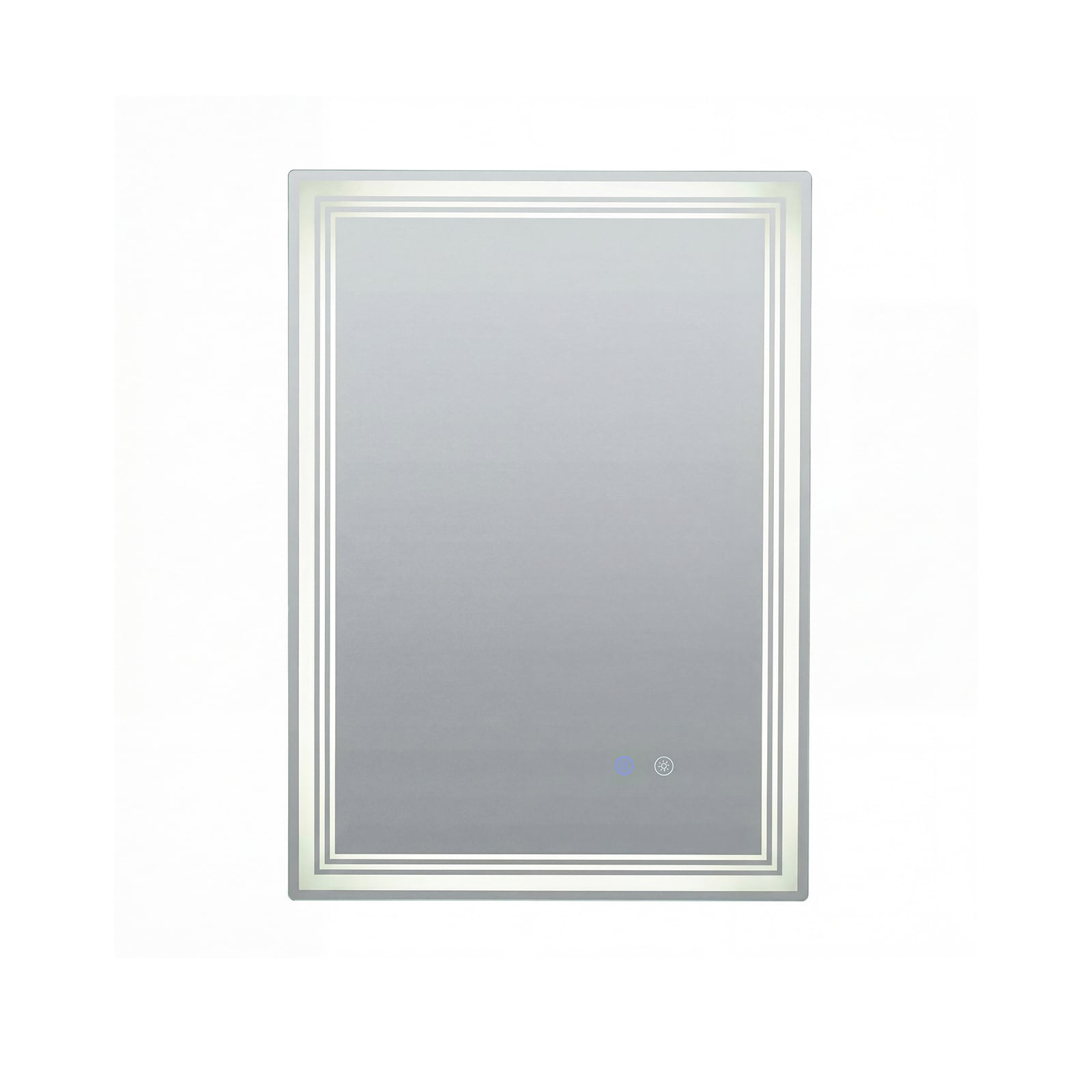 70 x 50 CM LED Rectangular Wall Bathroom Mirror with Anti-fog
